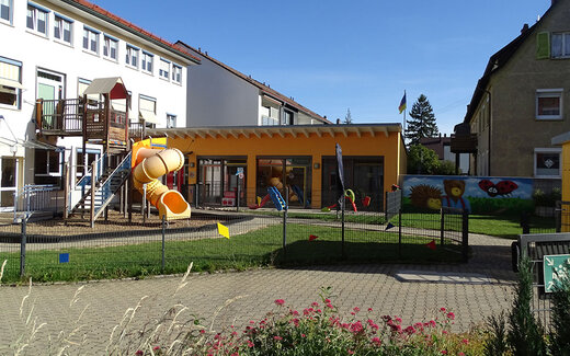 Außenbereich der Kindertagesstätte Franziskusheim