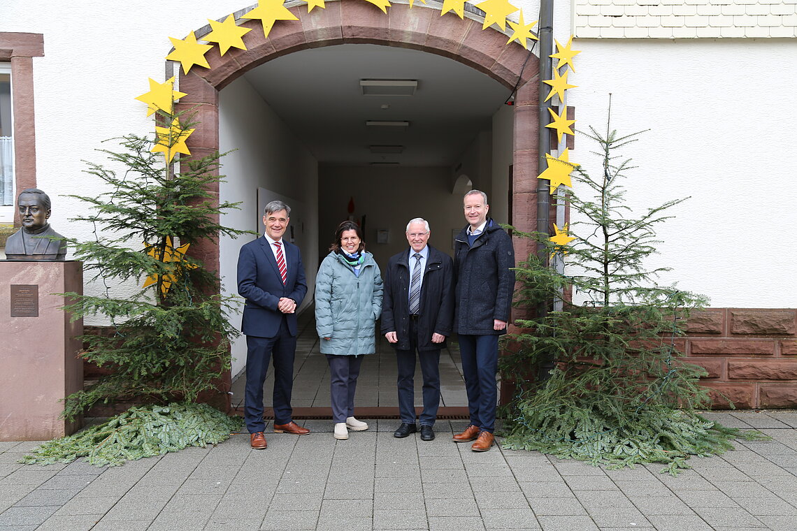 Achim Carstanjen, Andrea Weidemann, Stefan Hettich und Stefan Guhl beim Treffen in Heiligenbronn