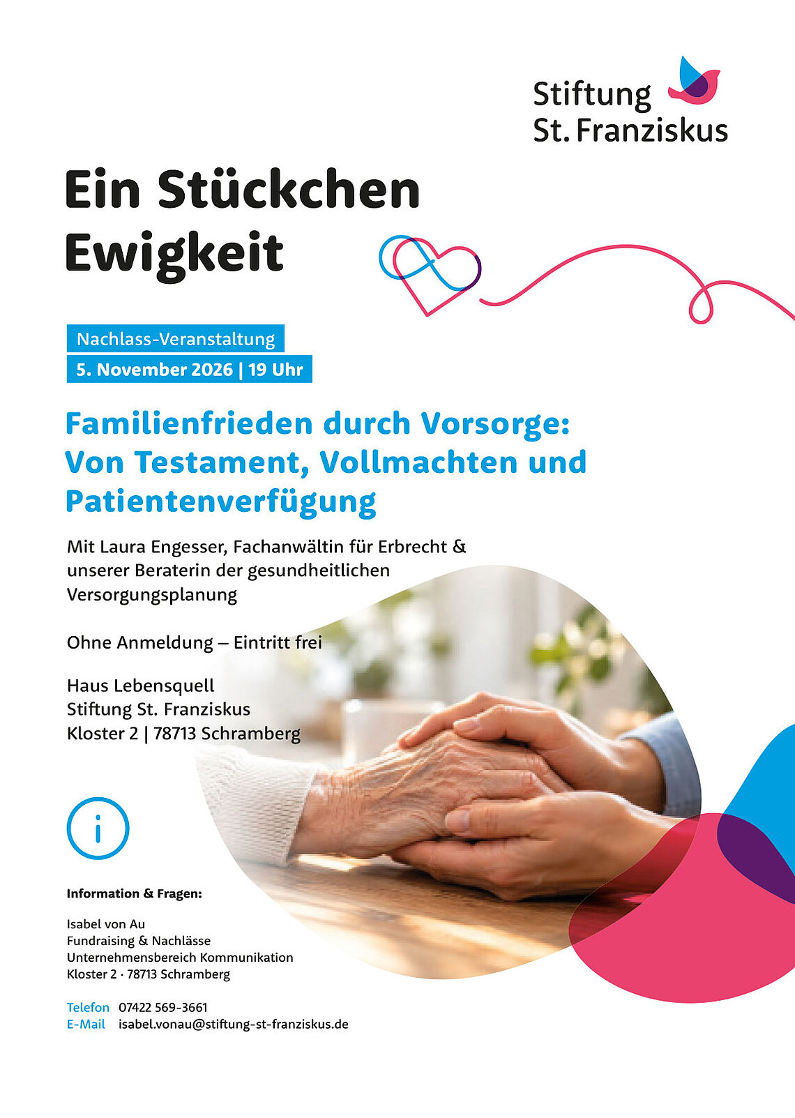 Plakat zur Nachlass-Veranstaltung am 5. November 2026