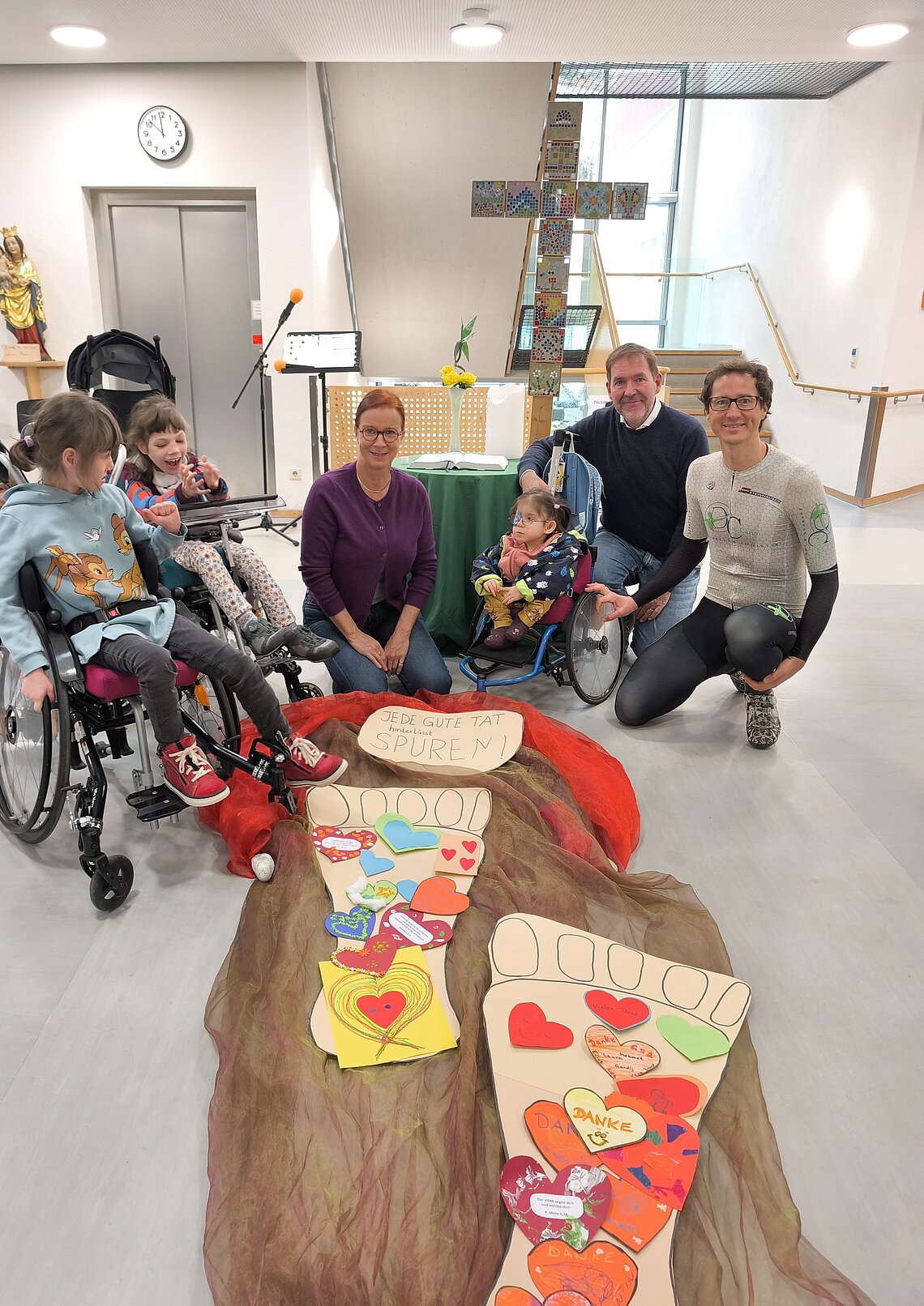 Beim Dankgottesdienst des SBBZ wurde ihr Einsatz für die „Spendenwette mit Herz“ gewürdigt – mehr als 8.000 Euro konnten gesammelt werden.