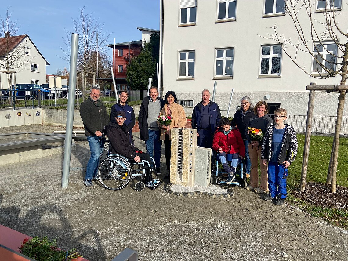 Erfolgreiche Einweihung des "Rieselkiesels"