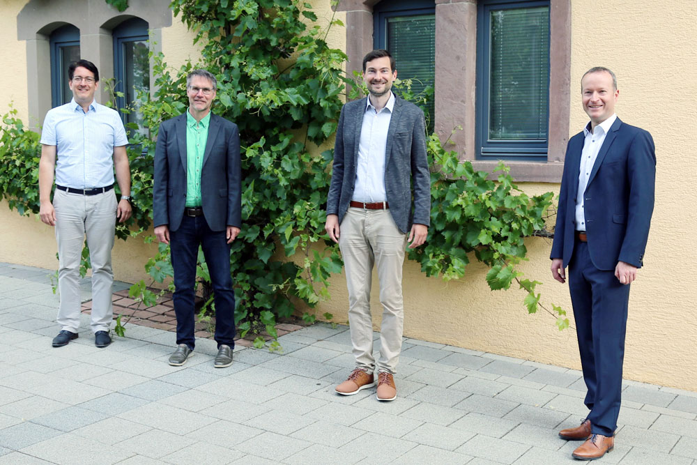 Boris Strehle, Dr. Thorsten Hinz, Daniel Karrais, Stefan Guhl (von links)